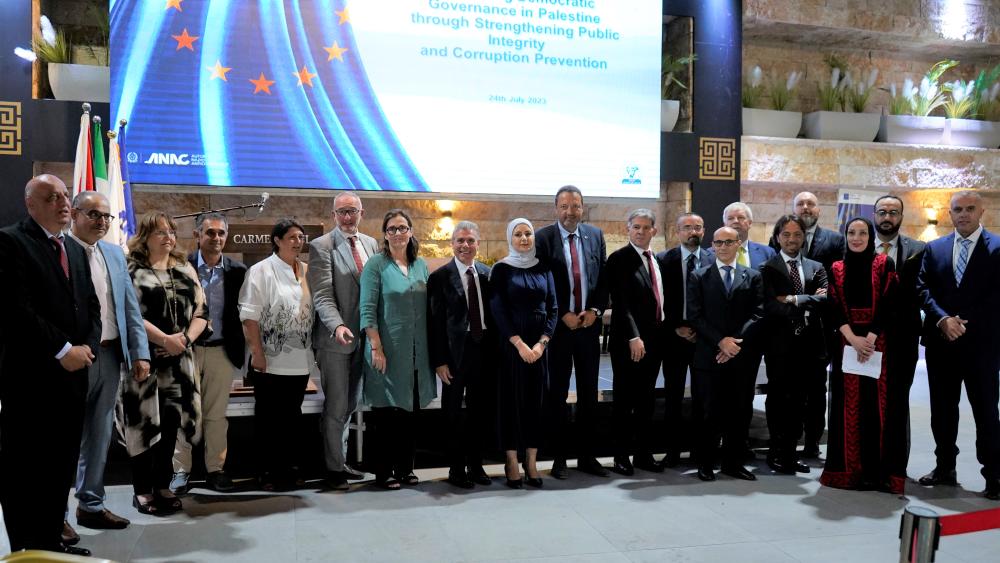 La presentazione ufficiale all'hotel Carmel di Ramallah - Foto 10