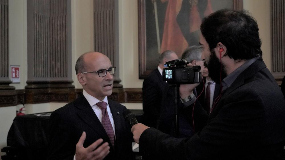 Interviste a margine del presidente Busia e del commissario Legnini - Foto 2